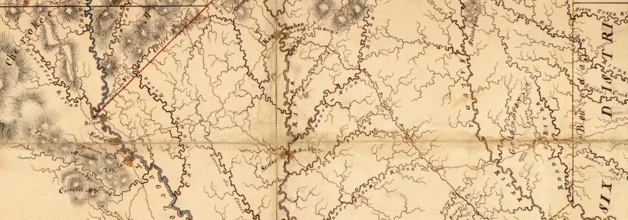 A Map of the lands ceded by the Cherokee Indians to the State of South-Carolina at a congress held in May, A.D. 1777