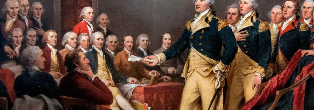 A still from When Washington Walked Away from Power