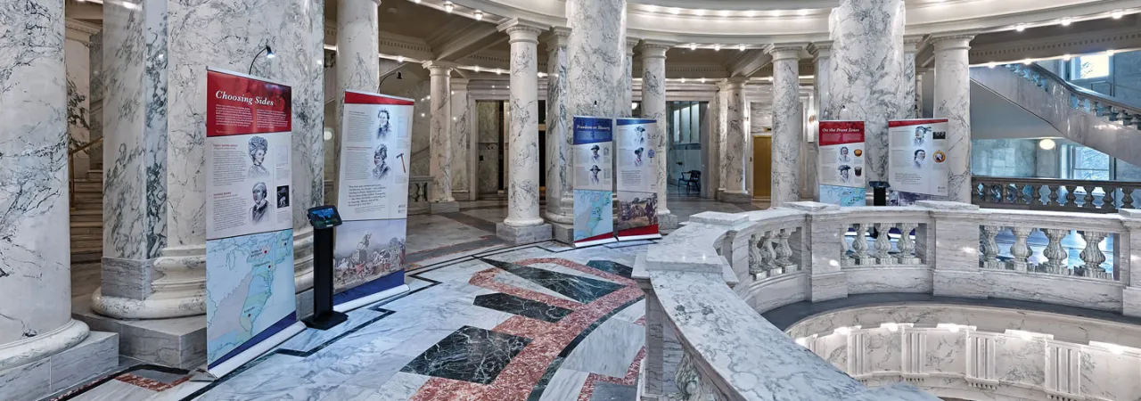 The American Revolution Experience on display at the Idaho State Capitol