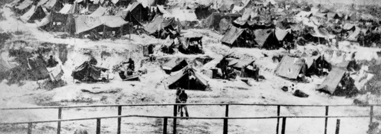 Andersonville Prison (looking southeast from the sinks), 1864