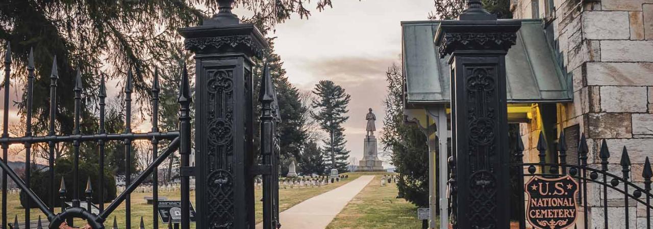 “Old Simon” watches over Antietam National Cemetery, Sharpsburg, Md.