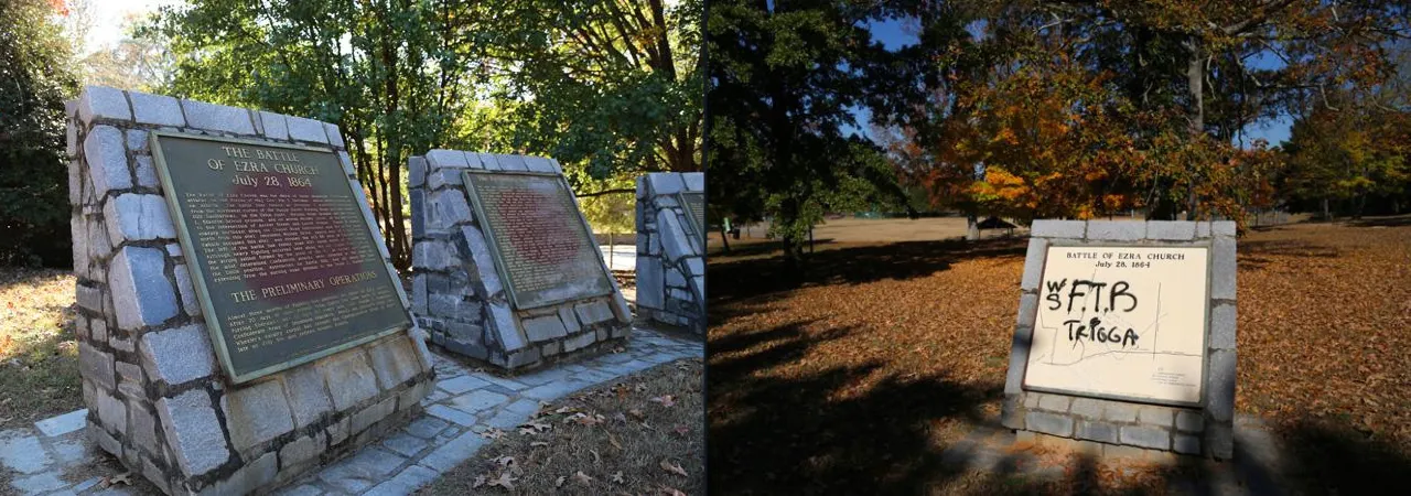 Battle of Ezra Church Markers
