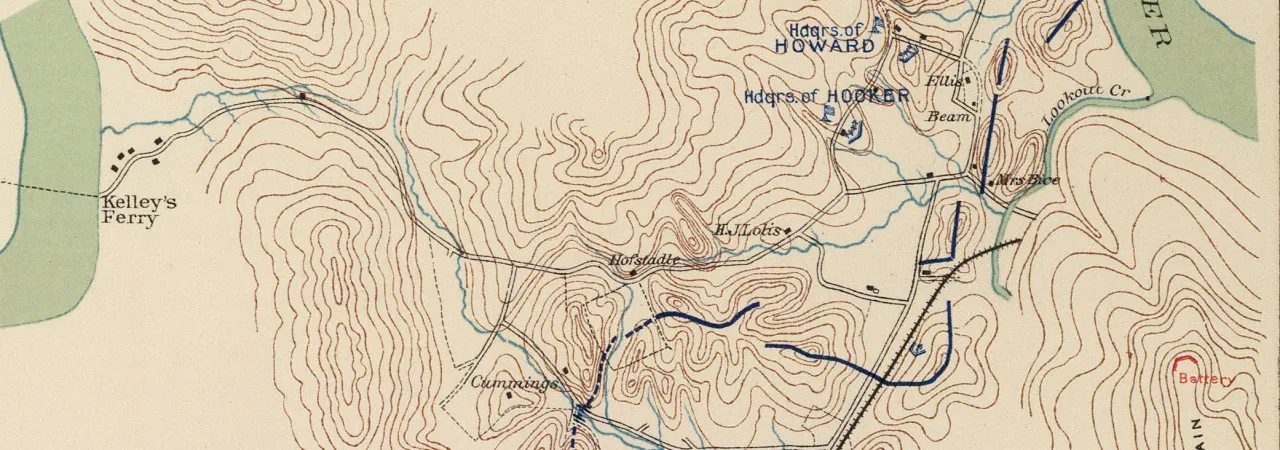 Map of the Battle of Wauhatchie