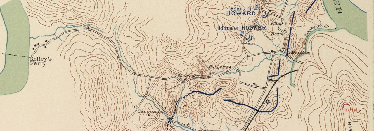 Map of the Battle of Wauhatchie