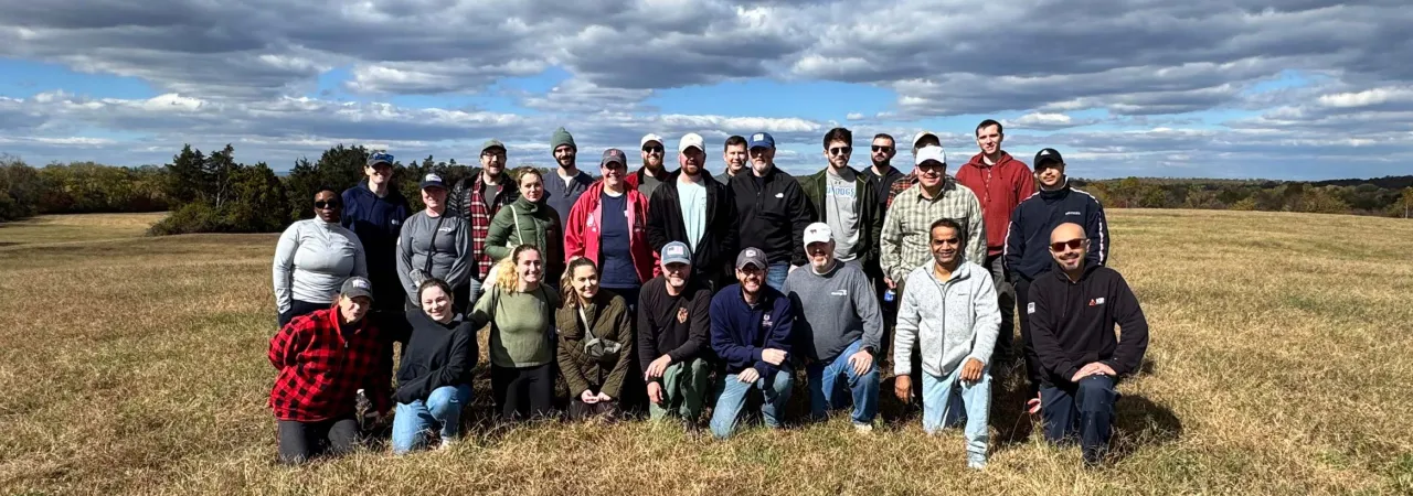 Capital One's Salute volunteers at Brandy Station Battlefield