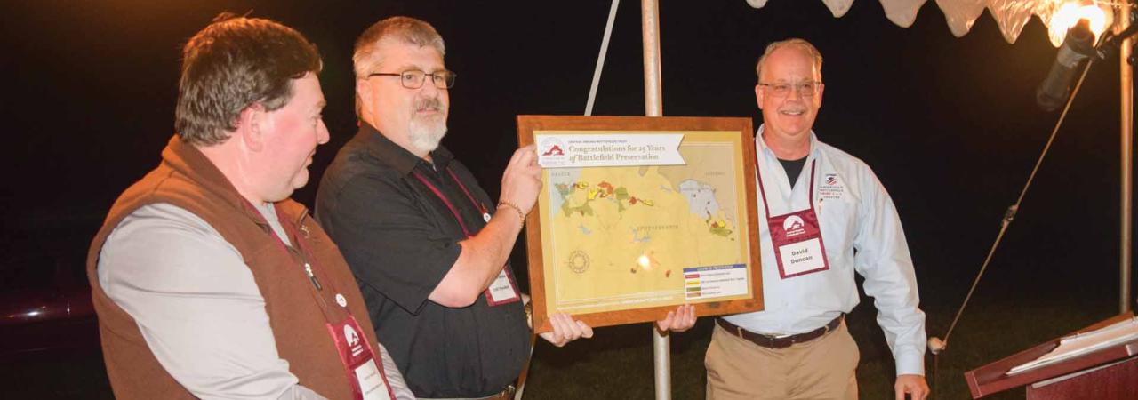 David Duncan, CVBT President Tom Van Winkle and CVBT Executive Director Terry Rensel