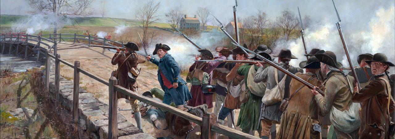 Don Troiani's "Concord Bridge, The Nineteenth of April, 1775" 