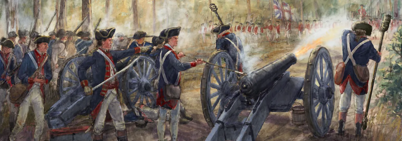 The Singleton & Virginia Artillery at the Battle of Camden