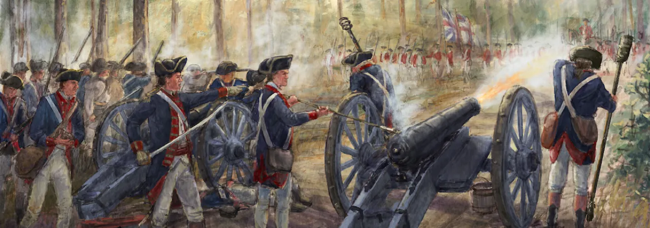 The Singleton & Virginia Artillery at the Battle of Camden