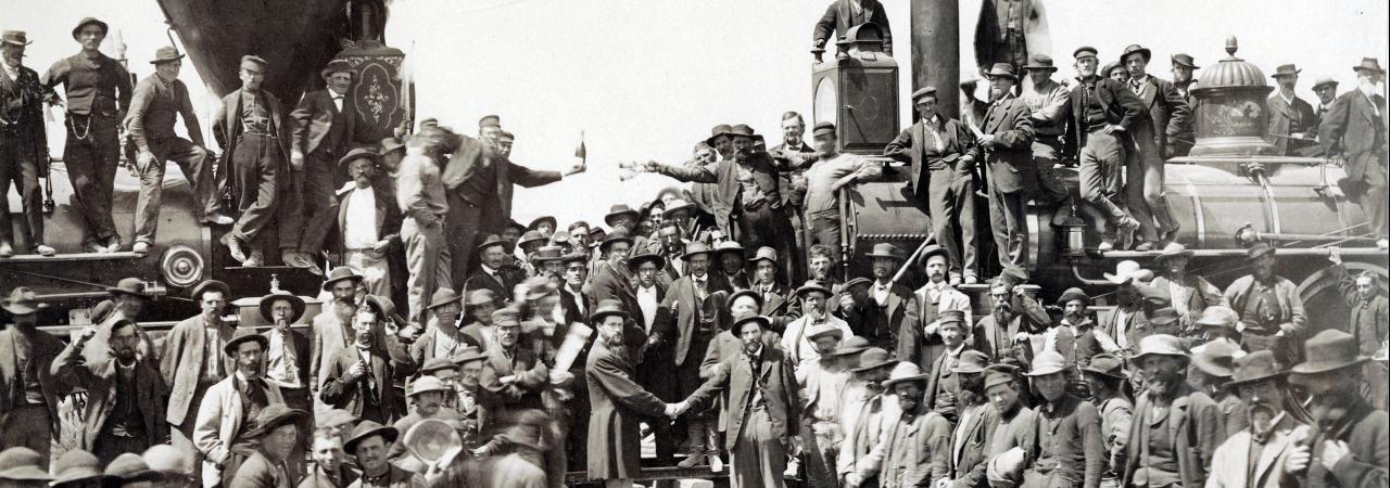 Image of the Golden Spike Ceremony
