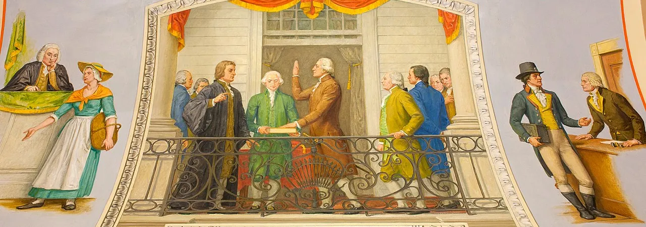 Painting of Washington's Inauguration, 1789