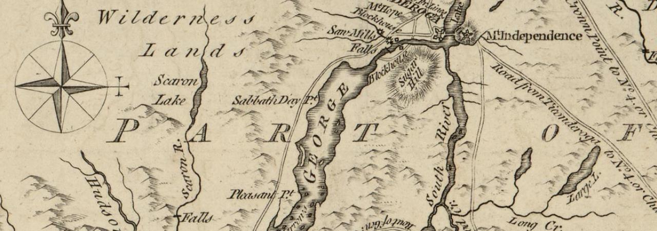 An 18th century map showing Fort 