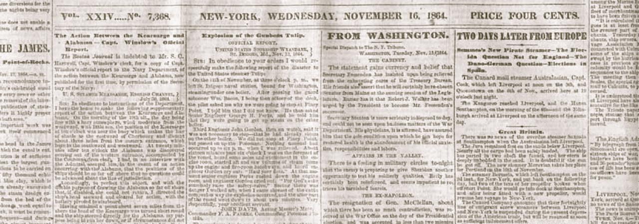 New York Tribune 1864