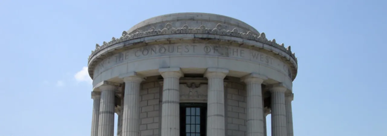 Photo depicting George Rogers Clark Memorial in Vincennes, Indiana