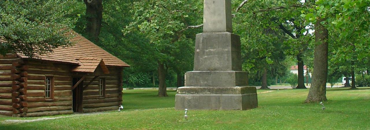 Gnadenhutten monument to the Moravian Christian Indian Martyrs