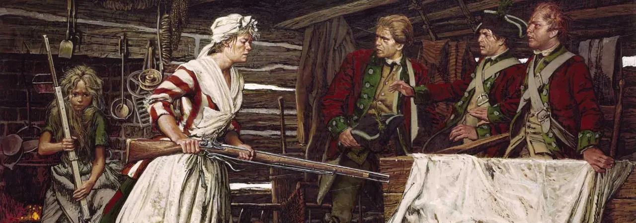 A painting of Nancy Hart