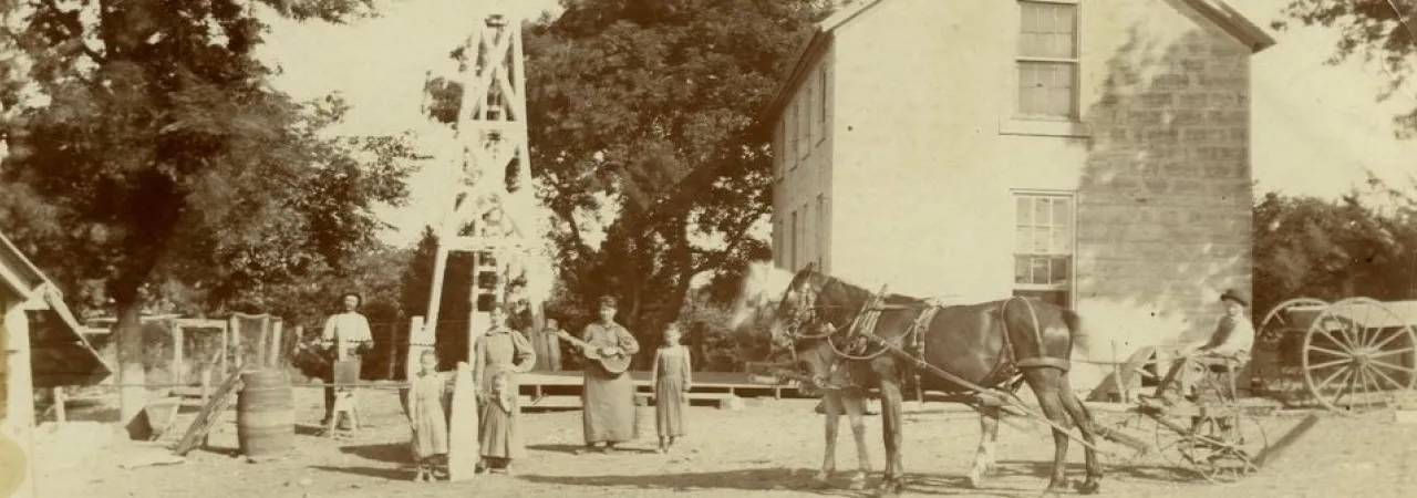 Nehring Family Homestead near Alma, Kansas, 1860s