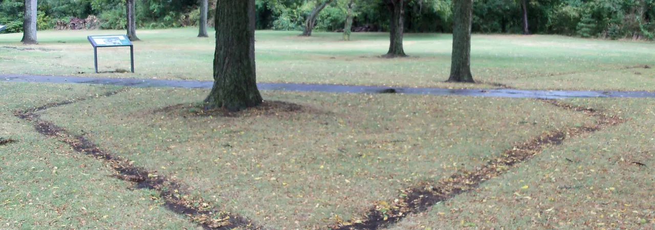 Outline of Fort Laurens