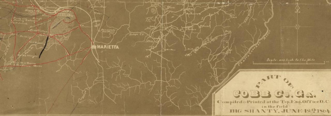 Map of of Cobb Co., Ga.