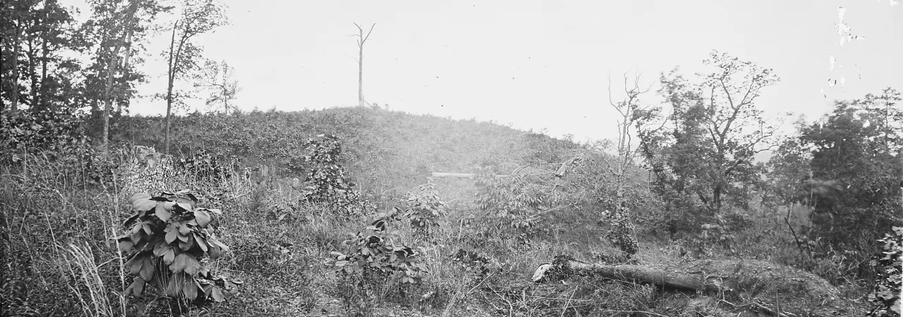 Pine Mountain, Ga., 1864, where Gen. Polk was killed