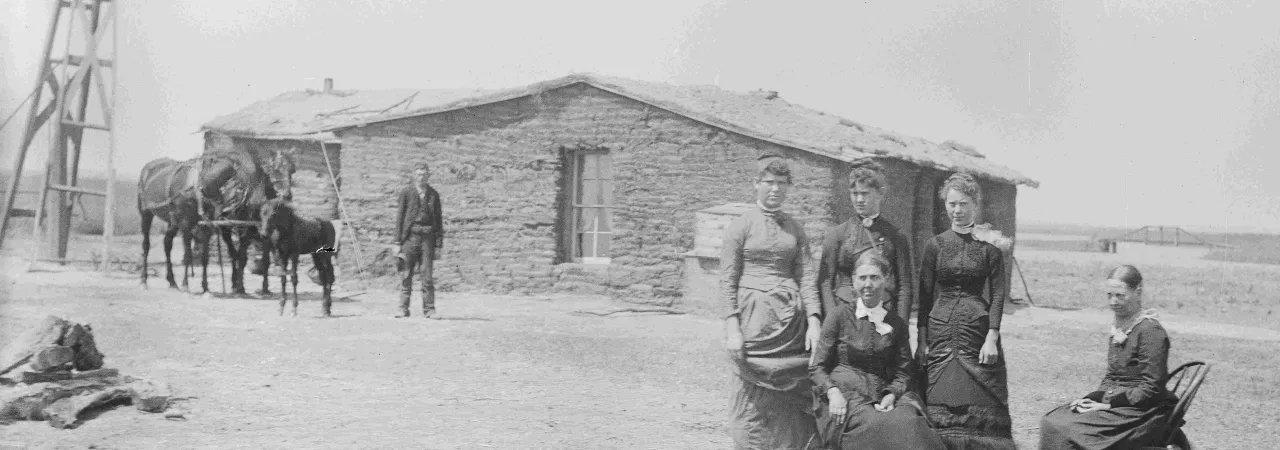 Pioneer women Ansley, Custer County, Nebraska, 1886