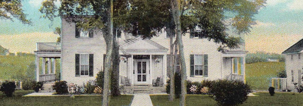 1920s postcard image of the Sentry Box, Fredericksburg, Va.