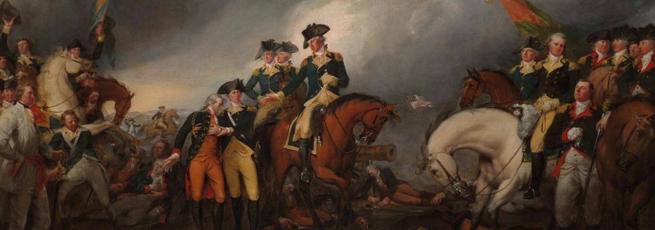 "The Capture of the Hessians at Trenton, December 26, 1776," John Trumbull.