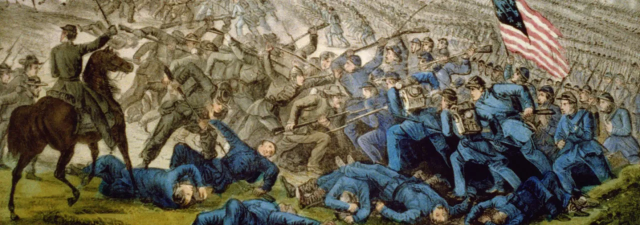 Breakthrough at Petersburg by Currier and Ives