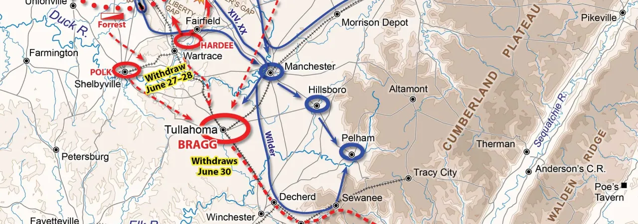 Tullahoma Campaign Map