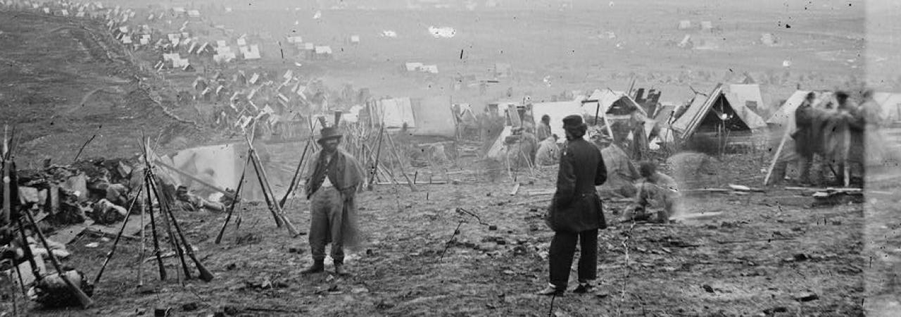 Union soldiers outside Nashville, TN. Winter 1864