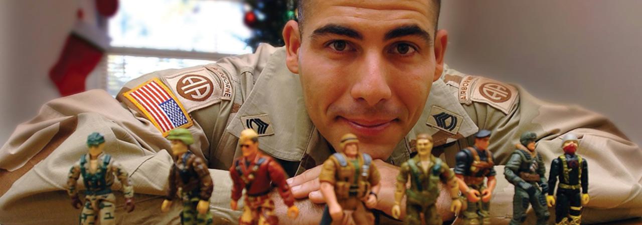Sgt. 1st Class Gerald "Jerry" Wolford with action figures