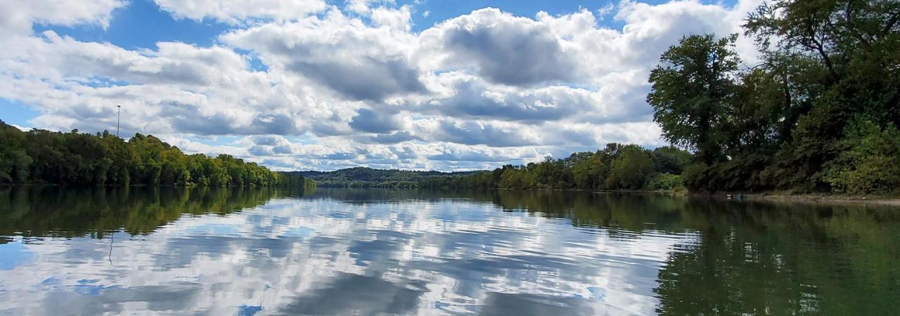 A view of Buffington Island from the Ohio River.