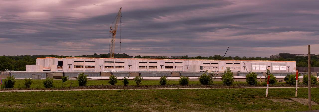 A data center construction site in Loudon County, Va.