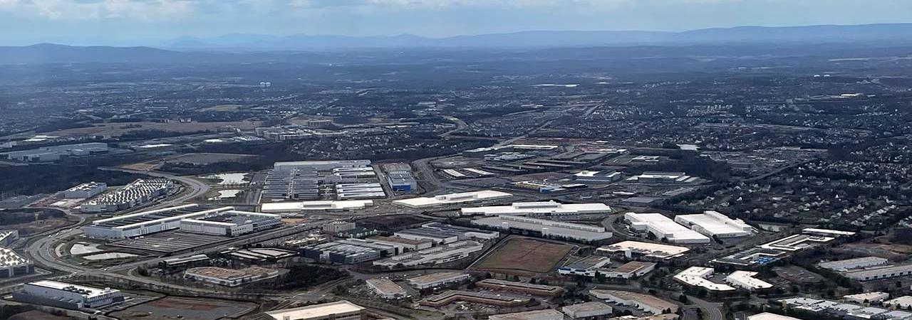 Aerial view of Northern Virginia's sprawling development. David Duncan.