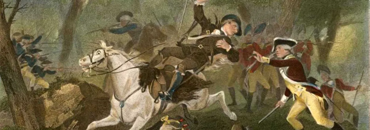 Death of Major Ferguson at King's Mountain, 1863