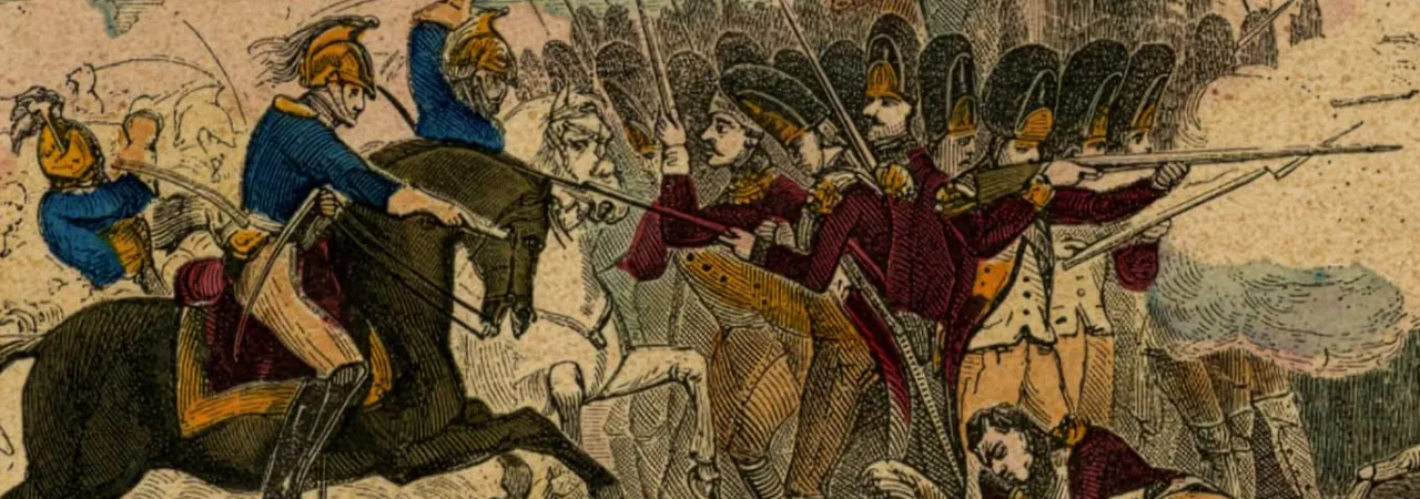 Depiction of the Battle of Hanging Rock