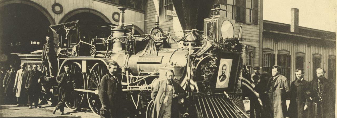 Engine "Nashville" of the Lincoln funeral train