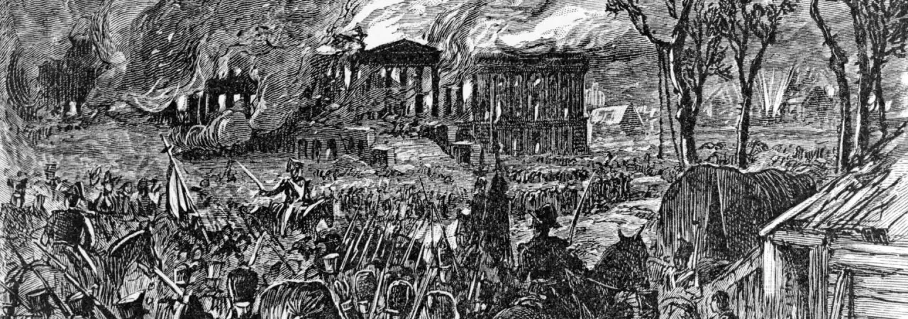 Capture and burning of Washington by the British, in 1814