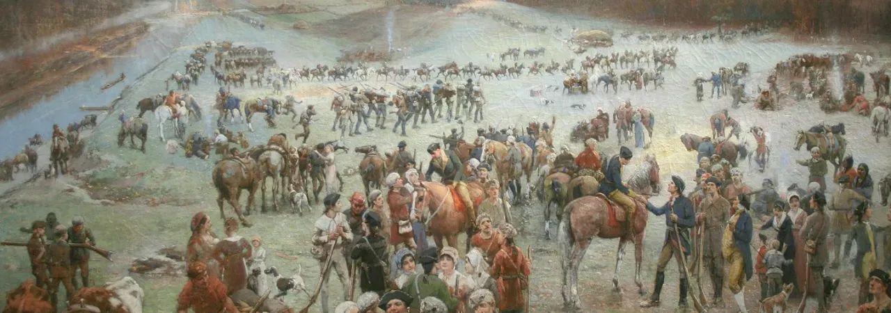 Gathering of Overmountain Men at Sycamore Shoals