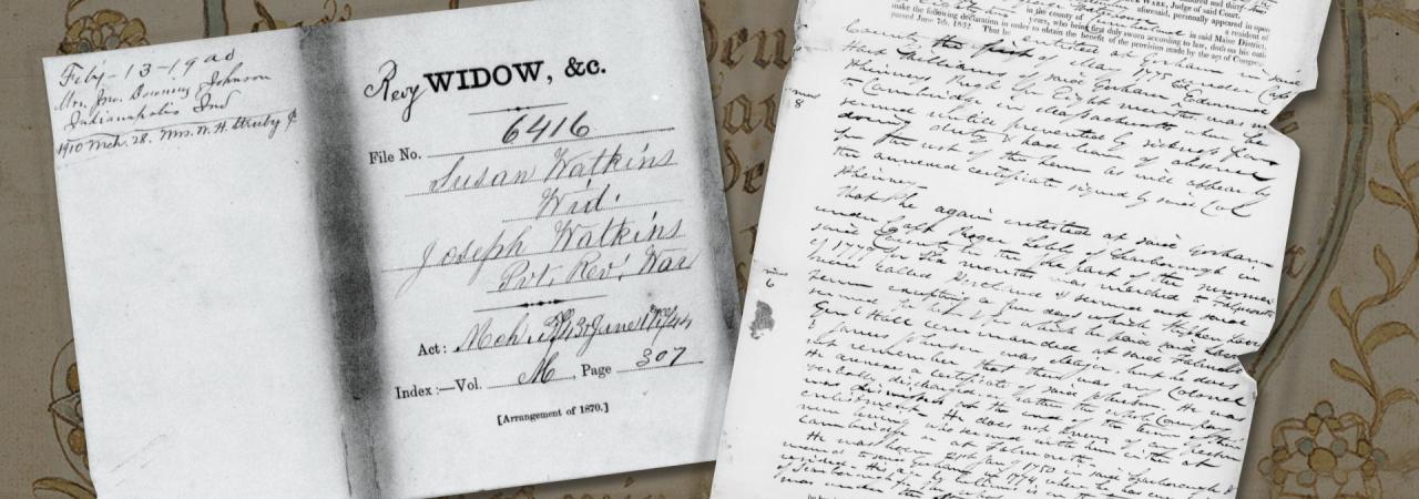 Pension files of Revolutionary War veterans