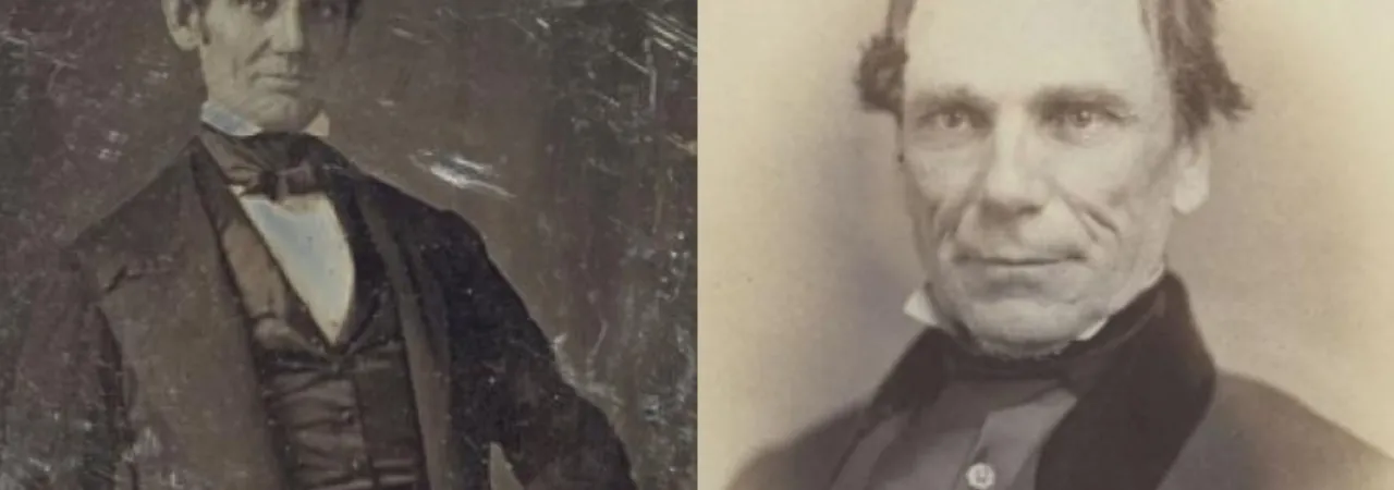 Portraits of two men.
