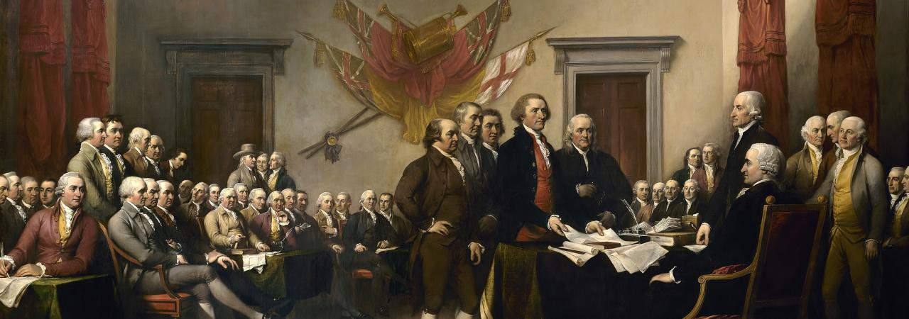 Declaration of Independence (1819), by John Trumbull