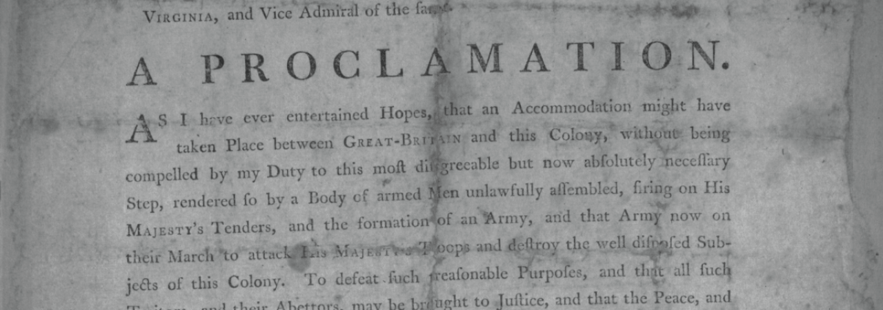 This is an image of Dunmore's proclamation. 