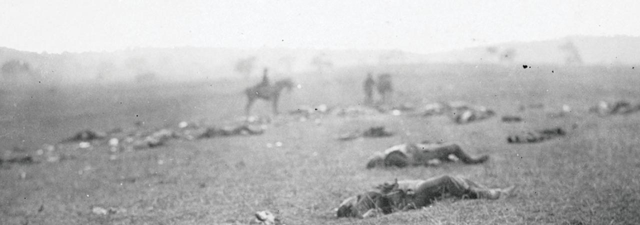 Union dead after the Battle of Gettysburg, Gettysburg, Pa., 1863. Photo by Alexander Gardner.