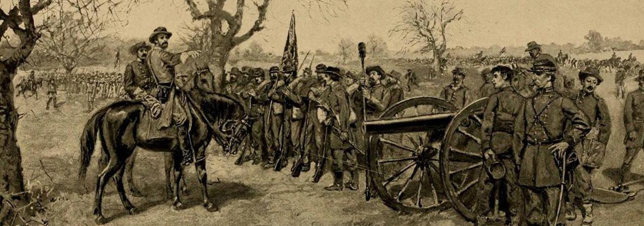 Appomattox battle drawing