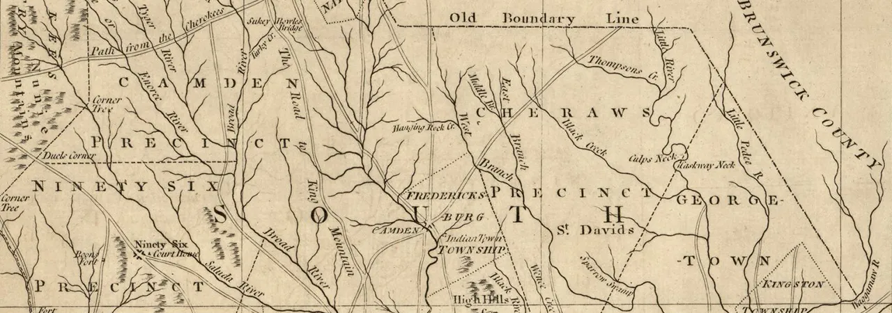 This is a map of South Carolina.