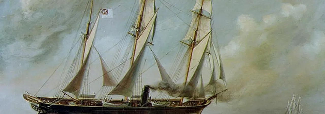 A painting of the CSS Alabama