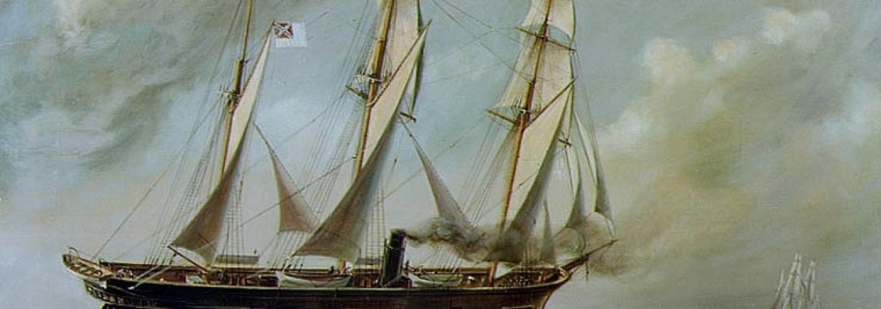 A painting of the CSS Alabama