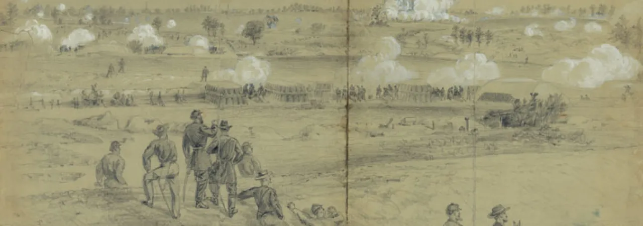 Before Petersburg at sunrise, July 30th 1864