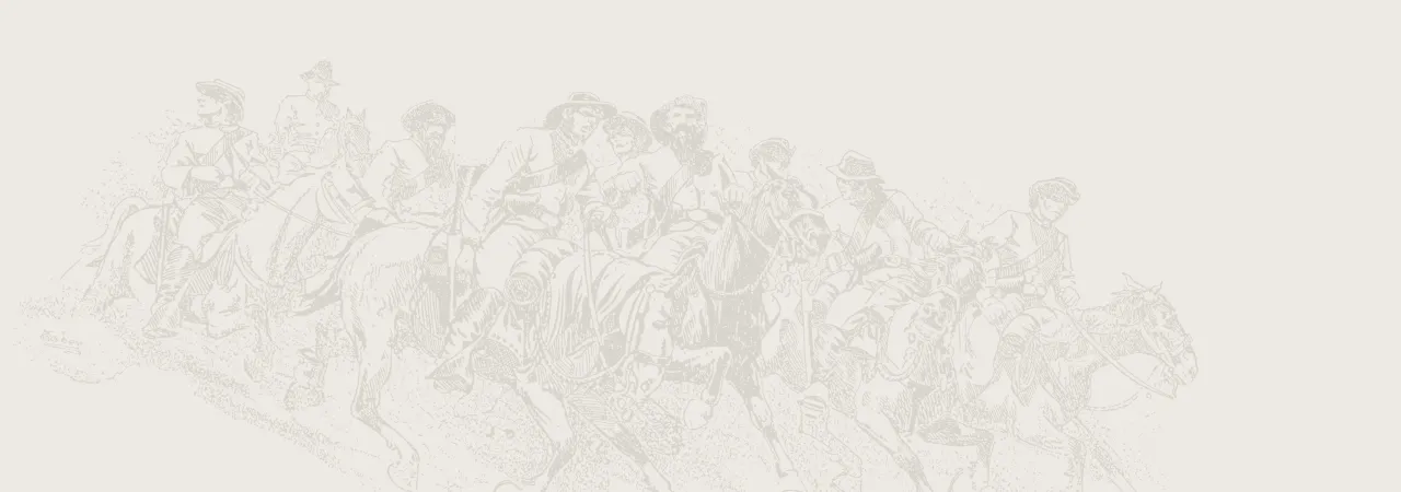 This is a sketch of a Civil War era cavalry. 